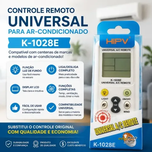 Controle Remoto Universal para Ar Condicionado