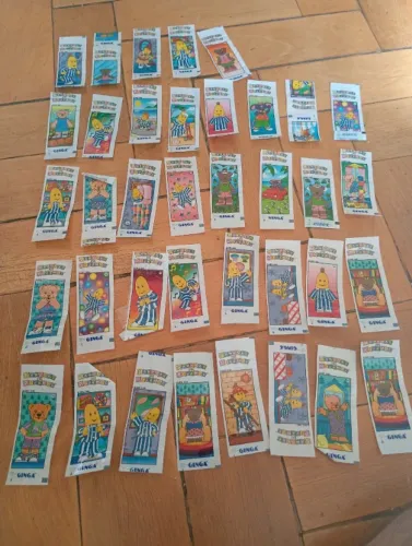Lote de figurinhas pirulito ginga bananas de pijama anos 90