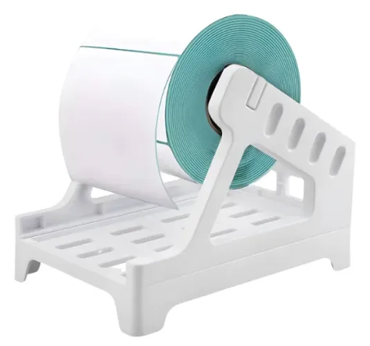 Suporte para Etiquetas Térmicas Plásticas Compatível com Rolo e Resma