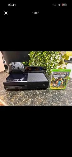 Xbox One preto + 1 Kinect + 1 controle original + 1 jogo