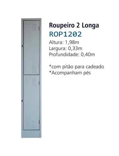 Roupeiro e armário de aço