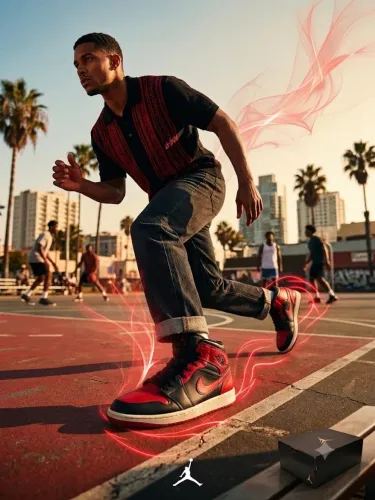 Air jordan 1 mid Chicago Black Toe vermelho e preto