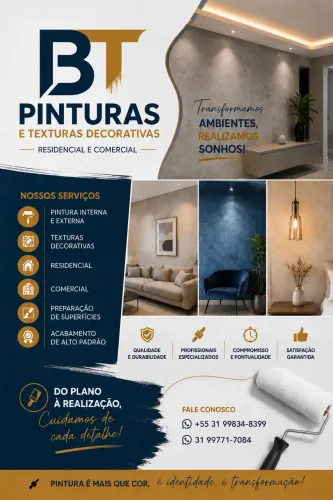 BT pinturas e texturas decorativas