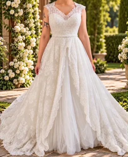 Vendo vestido de Noiva Rosa Clará