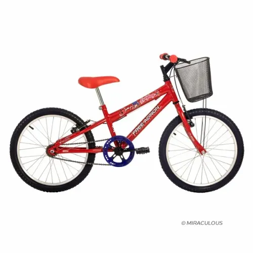 [Lacrada] Bicicleta Infantil Aro 20 Free Action LadyBug & Miraculous MTB 
