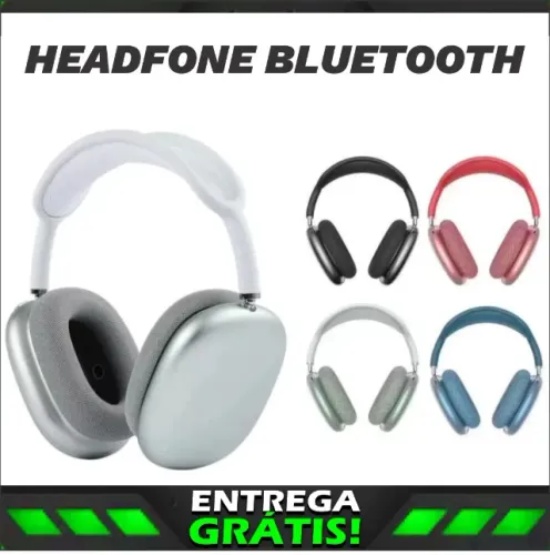 Fone de ouvido Bluetooth Recarregável P9 Air Top Casual Esportivo