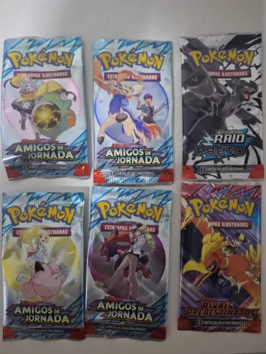 (COLEÇÃO) Pacotes VAZIOS do Pokémon TCG