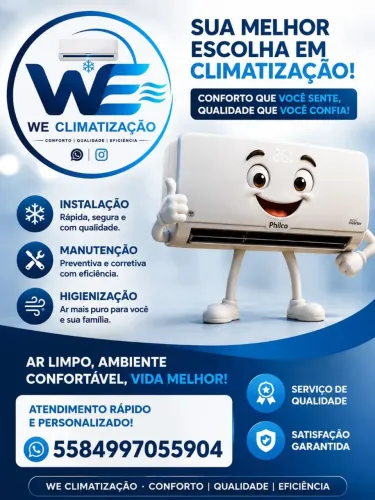 Conserto de ar, manutenção, instalação