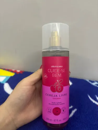 Body splash cereja livre oboticario