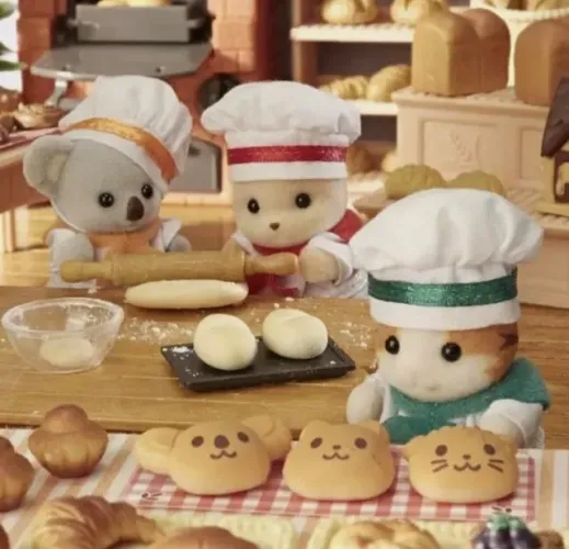 TRIO DE BEBÊS PADARIA - Sylvanian Families Japão - Edição Limitada - NOVO