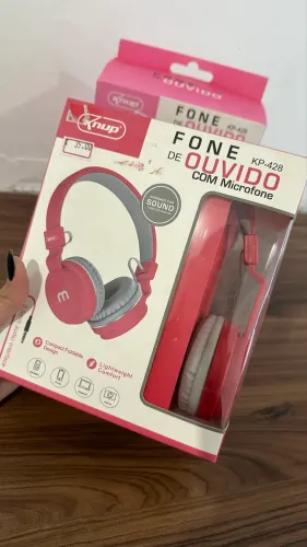 FONE DE OUVIDO COM MICROFONE KP-428