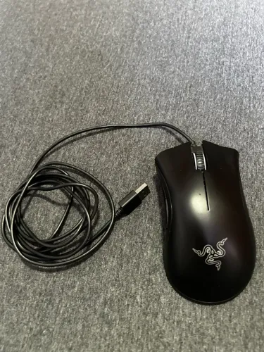 Mouse Gamer Razer Deathadder Essential, LED Verde, 6400 DPI, 5 Botões, Preto