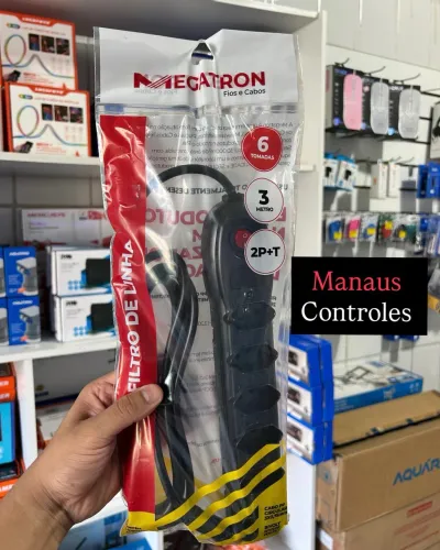 Filtro de Linha 6 Tomadas 3M de comprimento