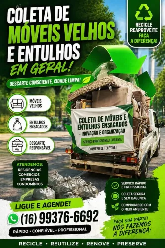 Coleta de móveis velhos 