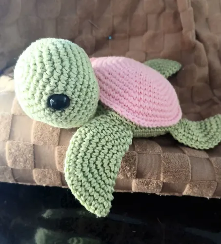 amigurumi tartaruga crochê 20cm