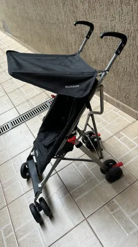Carrinho Estilo Guarda Chuva Multikids Baby Pocket Plus Preto