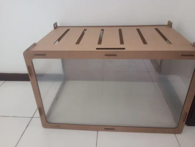 Terrario para roedores médio 60cmx37cmx40cm