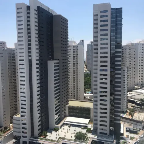 Flats no Brookfield towers 38m2 mobiliado Jardim Goiás Goiânia-go