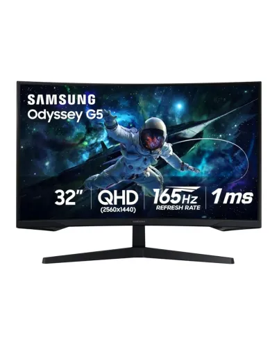 Monitor Gamer Samsung Odyssey G5 32" 165 Hz lacrado na caixa, com nota e 1 ano de garantia