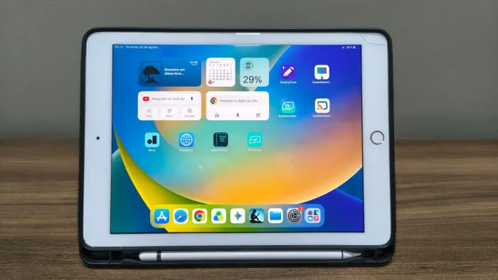Ipad 5 com 128GB de armazenamento