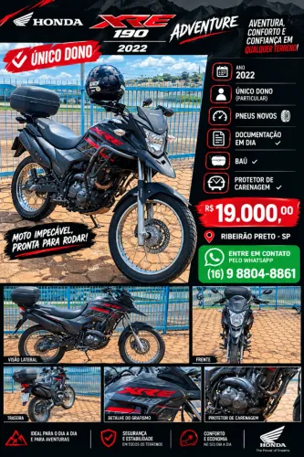 Honda XRE 2022 190 Adventure Flex