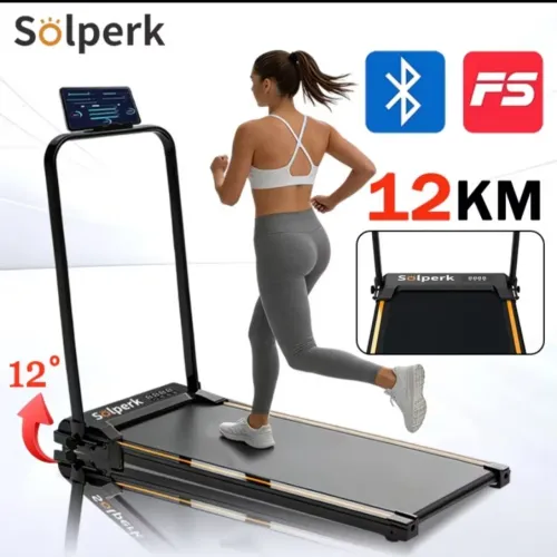 Esteira Elétrica Dobrável NOVA 2.0HP Bluetooth | Até 12 km/h | Suporta 120 kg