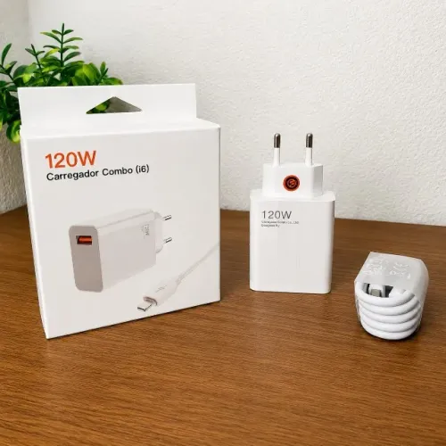 Carregador Turbo 120W - Novo e Pronta Entrega!