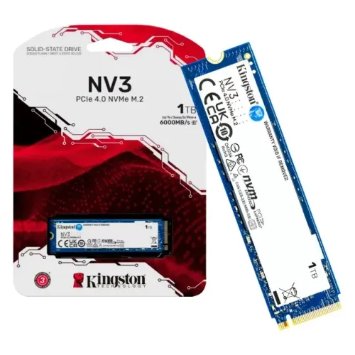 SSD NVME 1TB Kingston NV3 PCIe 4.0 Gen4 6000MB/S Muito Novo C/ NF e Garantia