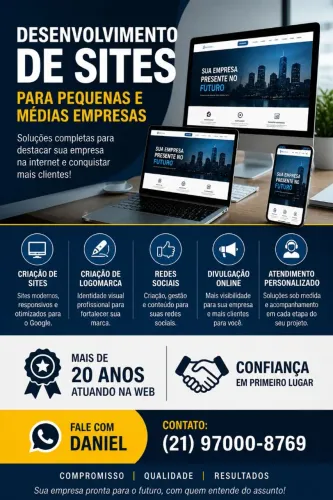 Criação de Sites, Criar Site - Daniel