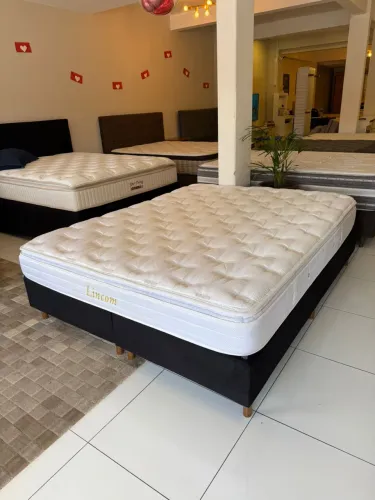 Cama box QUEEN HERVAL PILLOW TOP - Entrego!