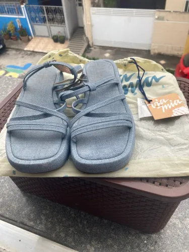 Sandália Jeans Via Mia