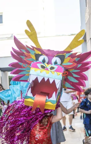 Cabeça de dragão chinês