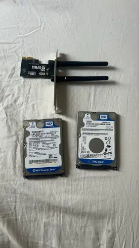 Vendo HDD e placa de rede para PC 