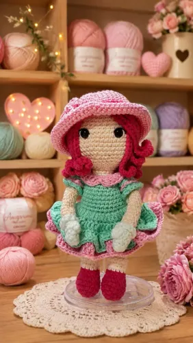 Boneca Amigurumi Boneca de Crochê