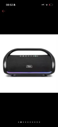 Caixa de som com 220W de potência! Desfrute de rádio, Bluetooth, entrada AUX Pen Drive