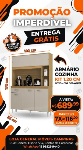 Armário cozinha novo entrego