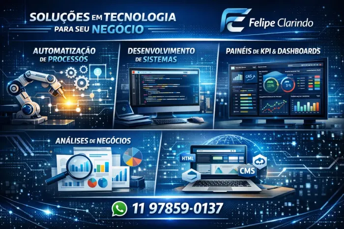 Criação de Sites, Apps e Automações