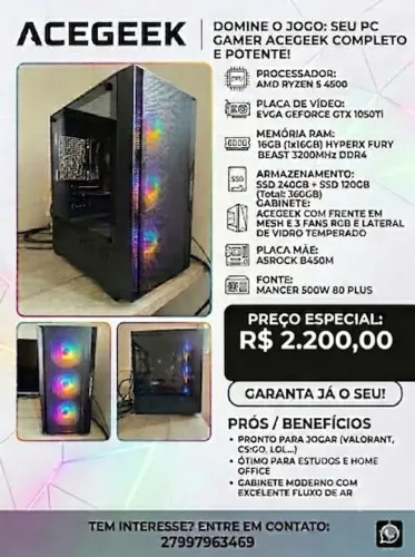 Pc gamer Ryzen 5