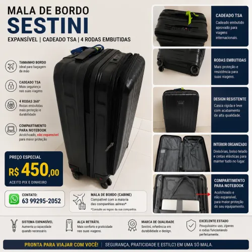 Mala de bordo sestini
