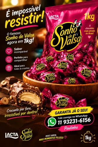 Chocolate bombons sonho de valsa