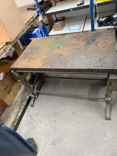 mesa em ferro fundido, mesa toda em ferro fundido para oficina