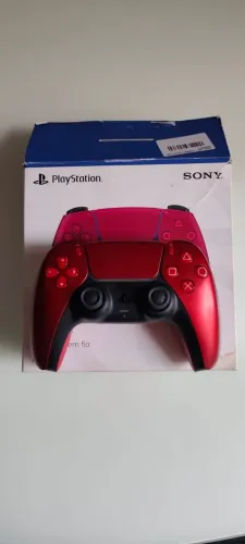 Controle PS5 vermelho seminovo