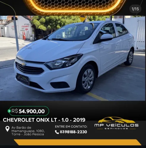 Chevrolet Onix Hatch LT 1.0 8V Flex Mec. 4P 2019
