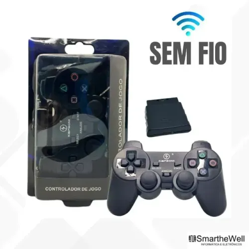  Controle para PS2 Sem Fio +