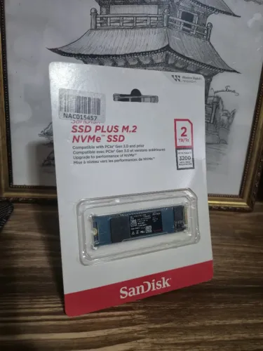 SSD M.2 NVMe SanDisk Plus 2TB PCIe Gen3 3200MB/s - LACRADO