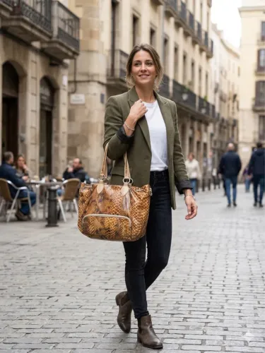 Bolsa couro animal print cobra luz da lua espaços linda 