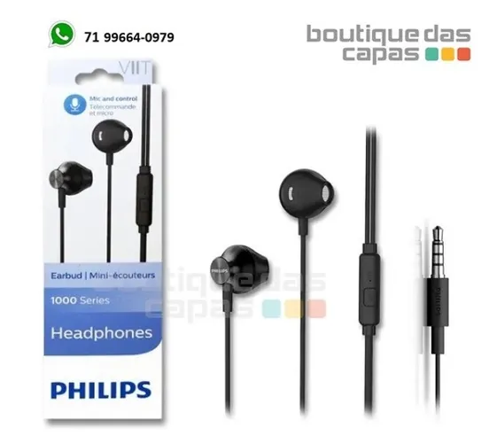Fone De Ouvido com Microfone Philips Taue101 original