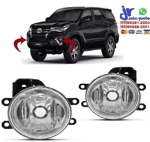 Par Farol de Milha Hilux SW4 2016 2017 Auxiliar Neblina