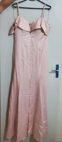 Vestido Longo Rosa de Festa