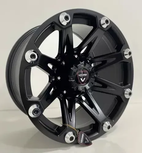 Rodas Vittoria Ballistic Aro 17" 17x9 6x139 Ranger Toyota Hilux S10 Triton Troller